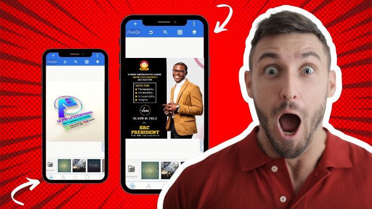 Complete SmartPhone Graphic Design – 3 in 1 Course