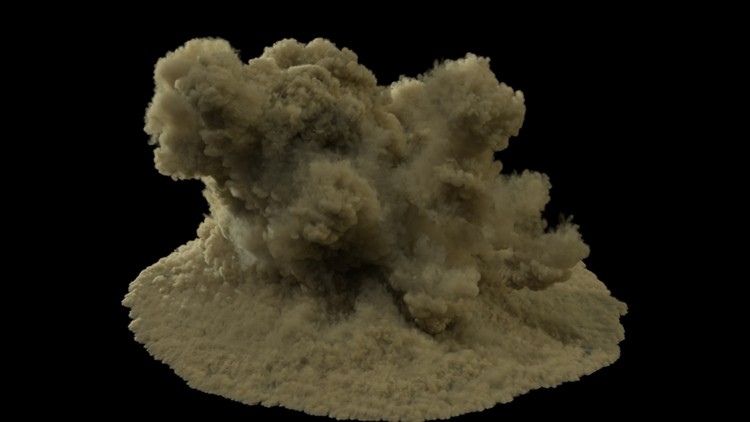 Masking and Detailing Houdini Smoke, Pyro, Water Simulations