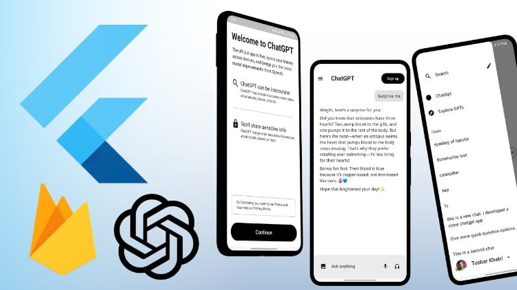 Master Flutter & Firebase by Building a ChatGPT clone App