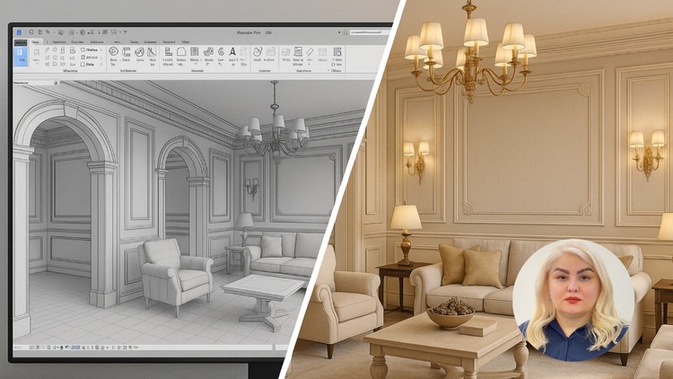 Revit for Interior Design Masterclass + Advanced Rendering