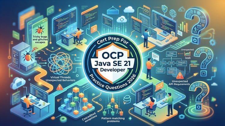 Practice Tests For OCP Java SE 21 Developer 2026