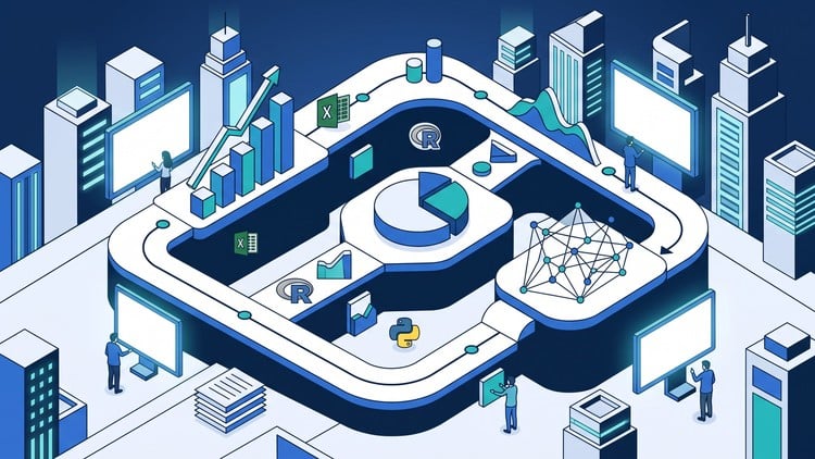 Data Analytics for Project Management with Excel, R & Python